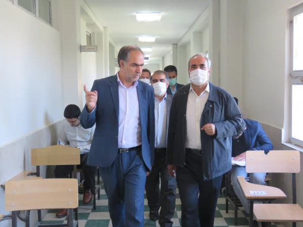 بازدید مدیریریت استانی دانشگاه فرهنگیان به همراه سرپرست و معاونان پردیس علامه امینی تبریز  در اولین روز برگزاری امتحانات -خرداد 1401 9