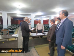 بازدید مدیریریت استانی دانشگاه فرهنگیان به همراه سرپرست و معاونان پردیس علامه امینی تبریز  در اولین روز برگزاری امتحانات -خرداد 1401 10