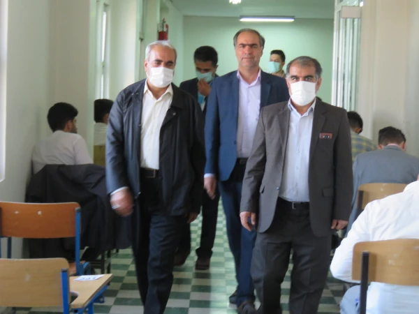 بازدید مدیریریت استانی دانشگاه فرهنگیان به همراه سرپرست و معاونان پردیس علامه امینی تبریز  در اولین روز برگزاری امتحانات -خرداد 1401 11