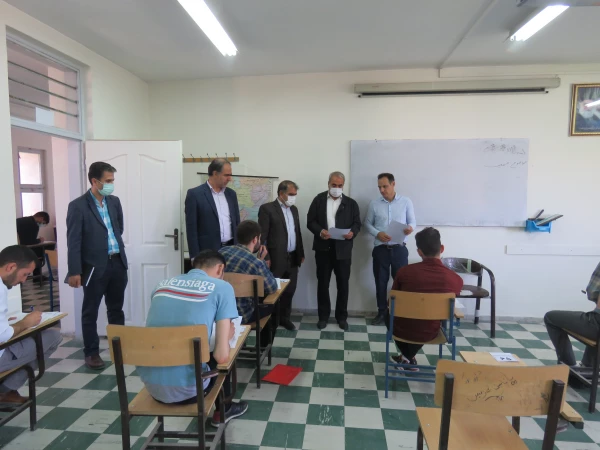 بازدید مدیریریت استانی دانشگاه فرهنگیان به همراه سرپرست و معاونان پردیس علامه امینی تبریز  در اولین روز برگزاری امتحانات -خرداد 1401 12