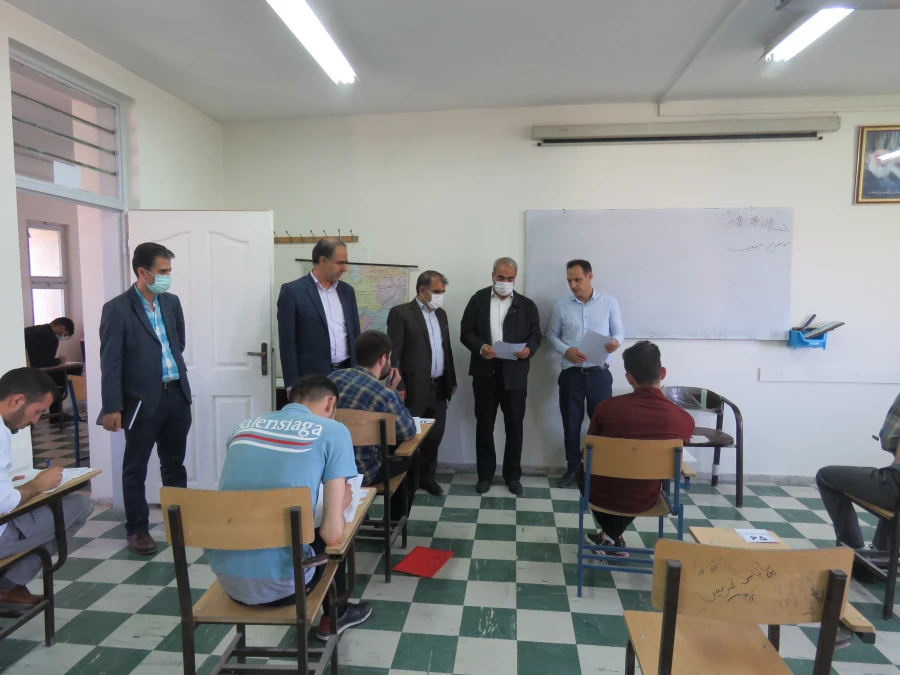بازدید مدیریریت استانی دانشگاه فرهنگیان به همراه سرپرست و معاونان پردیس علامه امینی تبریز  در اولین روز برگزاری امتحانات -خرداد 1401 12