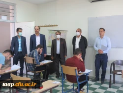 بازدید مدیریریت استانی دانشگاه فرهنگیان به همراه سرپرست و معاونان پردیس علامه امینی تبریز  در اولین روز برگزاری امتحانات -خرداد 1401 13