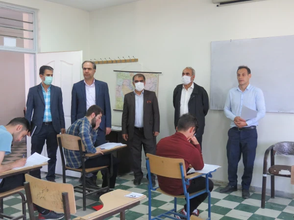 بازدید مدیریریت استانی دانشگاه فرهنگیان به همراه سرپرست و معاونان پردیس علامه امینی تبریز  در اولین روز برگزاری امتحانات -خرداد 1401 13