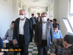 بازدید مدیریریت استانی دانشگاه فرهنگیان به همراه سرپرست و معاونان پردیس علامه امینی تبریز  در اولین روز برگزاری امتحانات -خرداد 1401 14