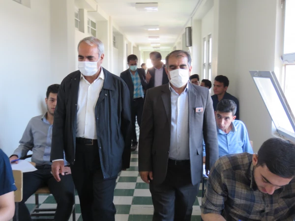 بازدید مدیریریت استانی دانشگاه فرهنگیان به همراه سرپرست و معاونان پردیس علامه امینی تبریز  در اولین روز برگزاری امتحانات -خرداد 1401 14