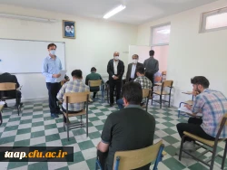 بازدید مدیریریت استانی دانشگاه فرهنگیان به همراه سرپرست و معاونان پردیس علامه امینی تبریز  در اولین روز برگزاری امتحانات -خرداد 1401 15