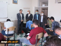 بازدید مدیریریت استانی دانشگاه فرهنگیان به همراه سرپرست و معاونان پردیس علامه امینی تبریز  در اولین روز برگزاری امتحانات -خرداد 1401 16