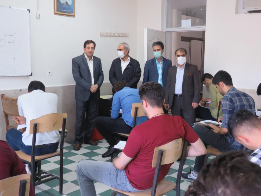 بازدید مدیریریت استانی دانشگاه فرهنگیان به همراه سرپرست و معاونان پردیس علامه امینی تبریز  در اولین روز برگزاری امتحانات -خرداد 1401 16