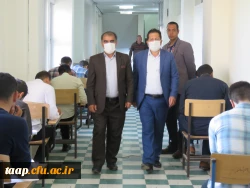 بازدید مدیریریت استانی دانشگاه فرهنگیان به همراه سرپرست و معاونان پردیس علامه امینی تبریز  در اولین روز برگزاری امتحانات -خرداد 1401 17