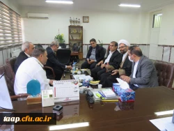 جلسه هماهنگی جهت تعیین محل تدفین شهید گمنام در پردیس علامه امینی تبریز 2