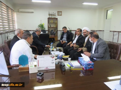 جلسه هماهنگی جهت تعیین محل تدفین شهید گمنام در پردیس علامه امینی تبریز