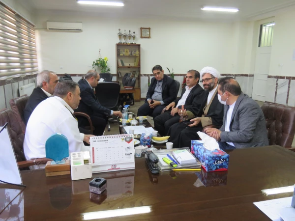 جلسه هماهنگی جهت تعیین محل تدفین شهید گمنام در پردیس علامه امینی تبریز 2