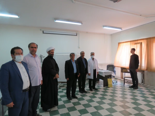 بازدید مدیریت امور پردیس های دانشگاه فرهنگیان استان آذربایجان شرقی دکتر خدیوی،نماینده محترم ولی فقیه حاج آقا نقیان،سرپرست محترم پردیس علامه امینی دکتر عباس زاده و معاونان محترم پردیس و حراست محترم دانشگاه فرهنگیان استان آقای سعدی در اولین روز برگزاری مصاح