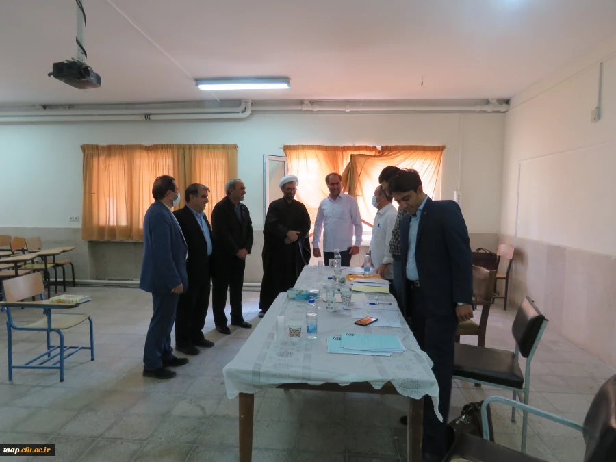 بازدید مدیریت امور پردیس های دانشگاه فرهنگیان استان آذربایجان شرقی دکتر خدیوی،نماینده محترم ولی فقیه حاج آقا نقیان،سرپرست محترم پردیس علامه امینی دکتر عباس زاده و معاونان محترم پردیس و حراست محترم دانشگاه فرهنگیان استان آقای سعدی در اولین روز برگزاری مصاح