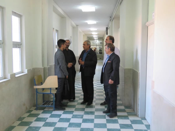 بازدید مدیریت امور پردیس های دانشگاه فرهنگیان استان آذربایجان شرقی دکتر خدیوی،نماینده محترم ولی فقیه حاج آقا نقیان،سرپرست محترم پردیس علامه امینی دکتر عباس زاده و معاونان محترم پردیس و حراست محترم دانشگاه فرهنگیان استان آقای سعدی در اولین روز برگزاری مصاح