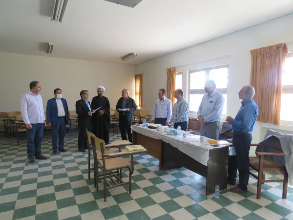 بازدید مدیریت امور پردیس های دانشگاه فرهنگیان استان آذربایجان شرقی دکتر خدیوی،نماینده محترم ولی فقیه حاج آقا نقیان،سرپرست محترم پردیس علامه امینی دکتر عباس زاده و معاونان محترم پردیس و حراست محترم دانشگاه فرهنگیان استان آقای سعدی در اولین روز برگزاری مصاح