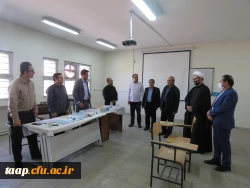 بازدید مدیریت امور پردیس های دانشگاه فرهنگیان استان آذربایجان شرقی دکتر خدیوی،نماینده محترم ولی فقیه حاج آقا نقیان،سرپرست محترم پردیس علامه امینی دکتر عباس زاده و معاونان محترم پردیس و حراست محترم دانشگاه فرهنگیان استان آقای سعدی در اولین روز برگزاری مصاح