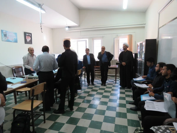 بازدید مدیریت امور پردیس های دانشگاه فرهنگیان استان آذربایجان شرقی دکتر خدیوی،نماینده محترم ولی فقیه حاج آقا نقیان،سرپرست محترم پردیس علامه امینی دکتر عباس زاده و معاونان محترم پردیس و حراست محترم دانشگاه فرهنگیان استان آقای سعدی در اولین روز برگزاری مصاح