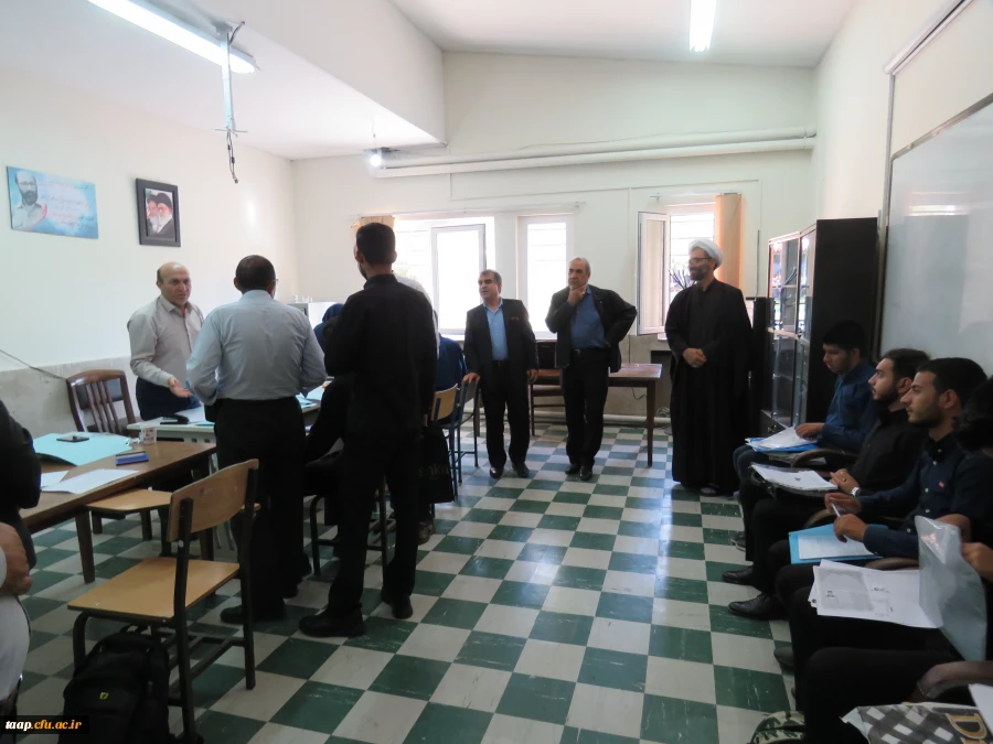 بازدید مدیریت امور پردیس های دانشگاه فرهنگیان استان آذربایجان شرقی دکتر خدیوی،نماینده محترم ولی فقیه حاج آقا نقیان،سرپرست محترم پردیس علامه امینی دکتر عباس زاده و معاونان محترم پردیس و حراست محترم دانشگاه فرهنگیان استان آقای سعدی در اولین روز برگزاری مصاح