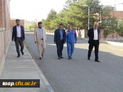 بازدید دکتر تراب محمدی معاون سیاسی استاندار آذربایجان شرقی و هیات همراه روز پنجشنبه 7 مهرماه از مراحل آماده سازی پردیس علامه امینی جهت استقبال وآموزش حضوری دانشجویان 2