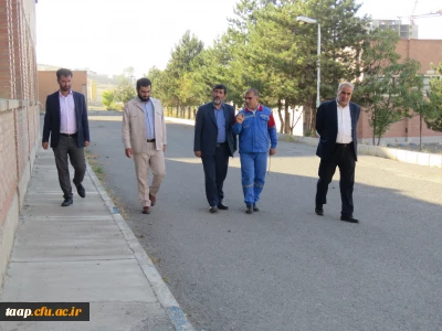 بازدید دکتر تراب محمدی معاون سیاسی استاندار آذربایجان شرقی و هیات همراه روز پنجشنبه 7 مهرماه از مراحل آماده سازی پردیس علامه امینی جهت استقبال وآموزش حضوری دانشجویان