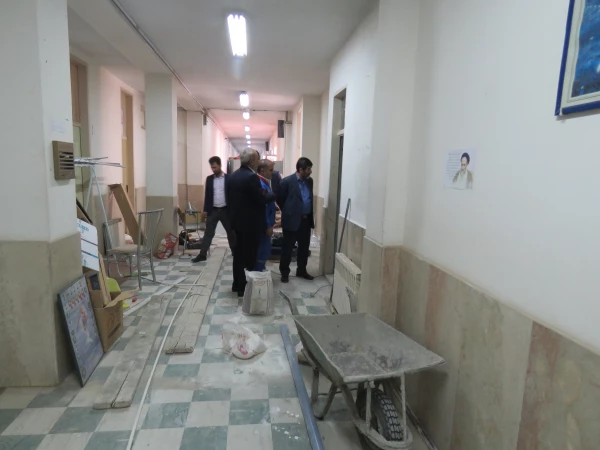 بازدید دکتر تراب محمدی معاون سیاسی استاندار آذربایجان شرقی و هیات همراه روز پنجشنبه 7 مهرماه از مراحل آماده سازی پردیس علامه امینی جهت استقبال وآموزش حضوری دانشجویان 3