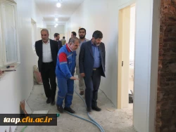 بازدید دکتر تراب محمدی معاون سیاسی استاندار آذربایجان شرقی و هیات همراه روز پنجشنبه 7 مهرماه از مراحل آماده سازی پردیس علامه امینی جهت استقبال وآموزش حضوری دانشجویان 5