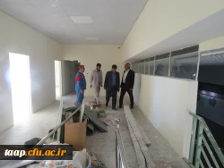 بازدید دکتر تراب محمدی معاون سیاسی استاندار آذربایجان شرقی و هیات همراه روز پنجشنبه 7 مهرماه از مراحل آماده سازی پردیس علامه امینی جهت استقبال وآموزش حضوری دانشجویان 12