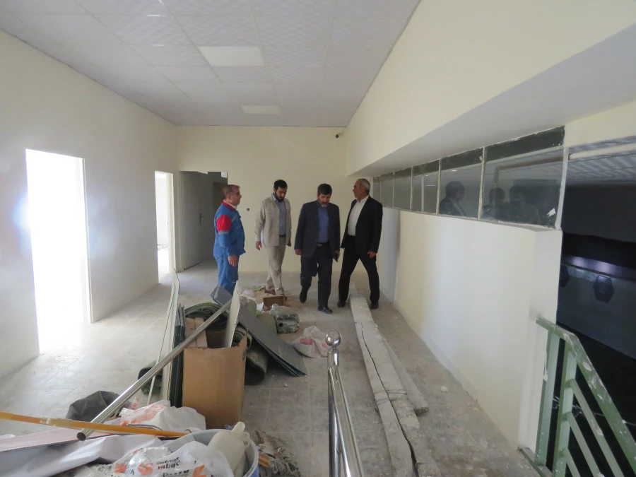 بازدید دکتر تراب محمدی معاون سیاسی استاندار آذربایجان شرقی و هیات همراه روز پنجشنبه 7 مهرماه از مراحل آماده سازی پردیس علامه امینی جهت استقبال وآموزش حضوری دانشجویان 12