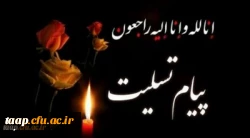 پیام تسلیت به مناسبت درگذشت,والده جناب آقای دکترخداویردی عباس زاده معروفان 2