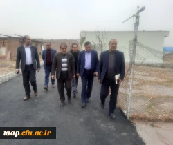 بازدیدحجت الاسلام و المسلمین تقوی و دکتر علی خاکی از پردیس علامه امینی تبریز 2