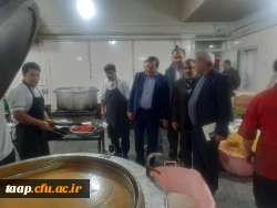 بازدیدحجت الاسلام و المسلمین تقوی و دکتر علی خاکی از پردیس علامه امینی تبریز 5