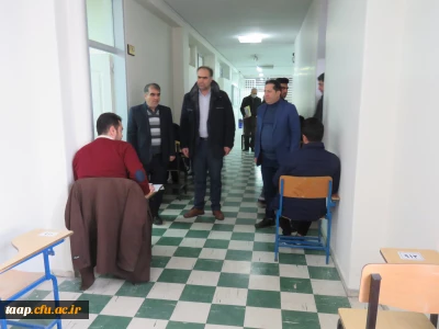 بازدید هیات رئیسه از کیفیت برگزاری امتحانات  نیمسال اول دی 1401