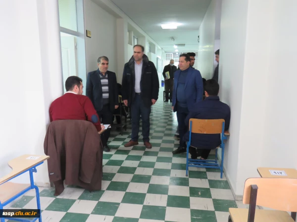 بازدید هیات رئیسه از کیفیت برگزاری امتحانات  نیمسال اول دی 1401 2