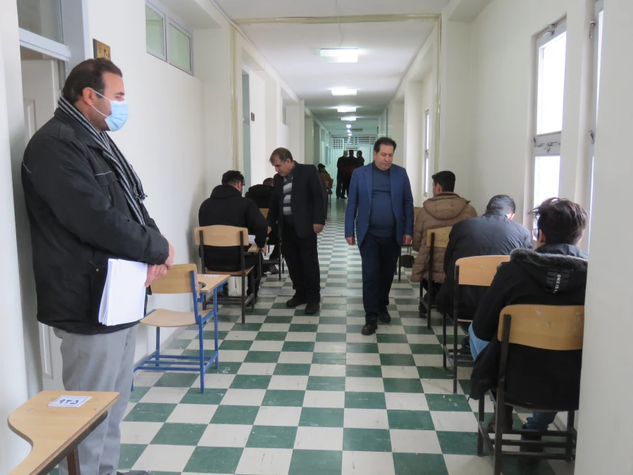 بازدید هیات رئیسه از کیفیت برگزاری امتحانات  نیمسال اول دی 1401 3