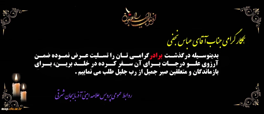 همکار گرامی جناب آقای عباس نجفی 2