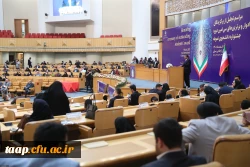 تقدیر از مهدی چیت ساز در سی امین دوره جشنواره دانشجوی نمونه کشوری در سالن اجلاس سران پایتخت 4