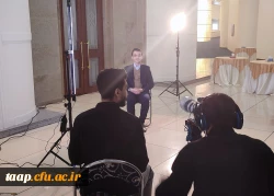 تقدیر از مهدی چیت ساز در سی امین دوره جشنواره دانشجوی نمونه کشوری در سالن اجلاس سران پایتخت 6