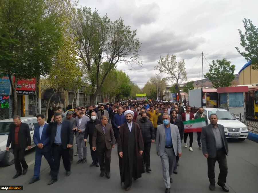 حضور پرشور خانواده دانشگاه فرهنگیان استان آذربایجان شرقی در راهپیمایی روز قدس 3