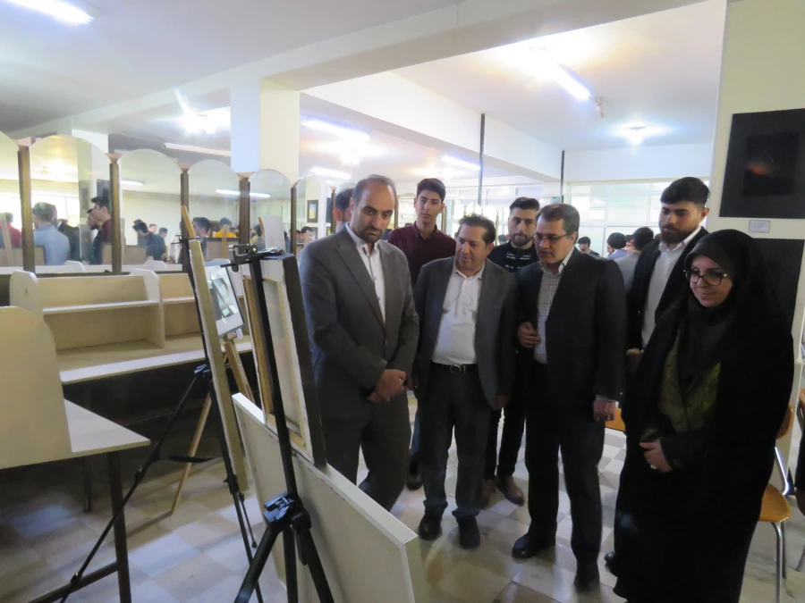 افتتاح دهمین نمایشگاه آثار هنری دانشجویان دانشگاه فرهنگیان آذربایجان شرقی  4