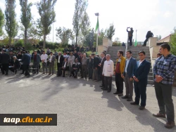 اساتید،کارکنان ودانشجویان پردیس علامه امینی همانند سایر آزادگان جهان در حرکتی خودجوش نسبت به این جنایت تاریخی شدیدا اعتراض نمودند. 12