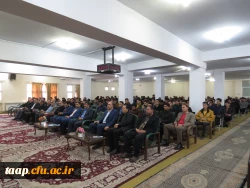 آیین گرامیداشت روز دانشجو با حضور معاون سیاسی ، امنیتی استاندارآذربایجان شرقی در دانشگاه فرهنگیان برگزار شد. 3