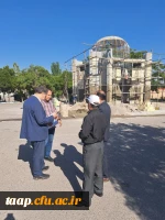 یادمان شهید گمنام با پیشرفت بیش از ۸۰ درصد در پردیس علامه امینی  2