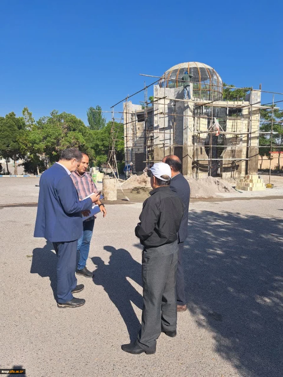 یادمان شهید گمنام با پیشرفت بیش از ۸۰ درصد در پردیس علامه امینی  2