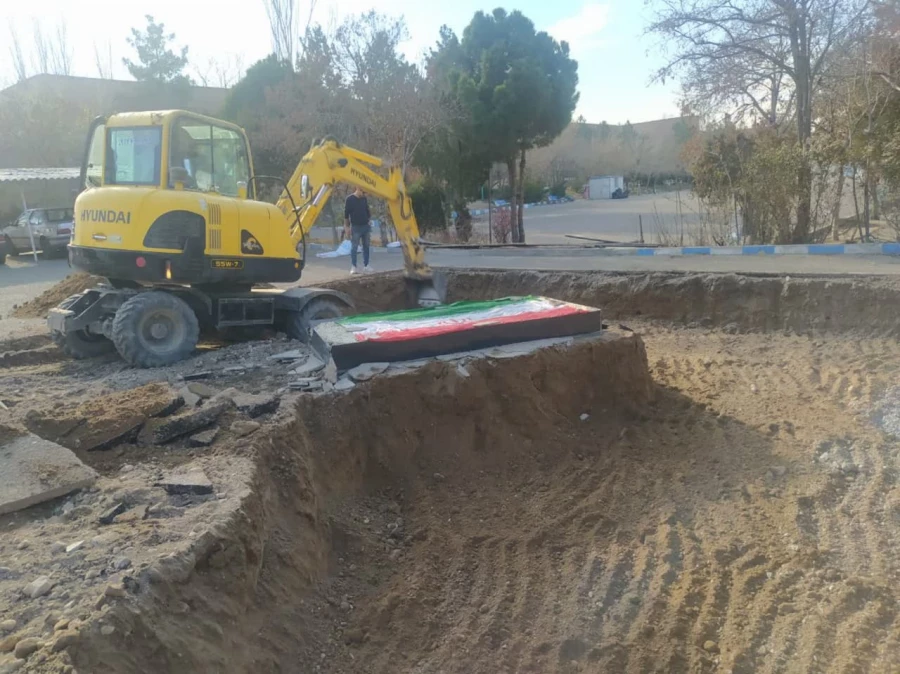 یادمان شهید گمنام با پیشرفت بیش از ۸۰ درصد در پردیس علامه امینی  3