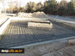 یادمان شهید گمنام با پیشرفت بیش از ۸۰ درصد در پردیس علامه امینی  4