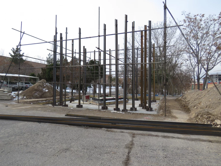 یادمان شهید گمنام با پیشرفت بیش از ۸۰ درصد در پردیس علامه امینی  7