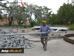 یادمان شهید گمنام با پیشرفت بیش از ۸۰ درصد در پردیس علامه امینی  9