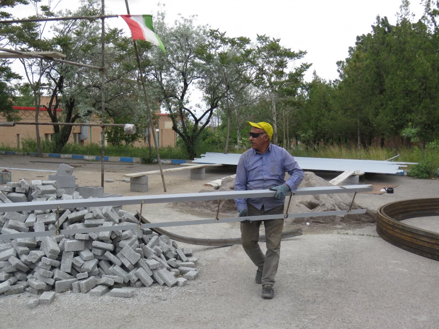 یادمان شهید گمنام با پیشرفت بیش از ۸۰ درصد در پردیس علامه امینی  9