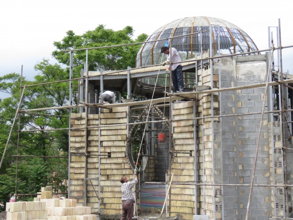یادمان شهید گمنام با پیشرفت بیش از ۸۰ درصد در پردیس علامه امینی  13